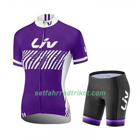 Fahrradbekleidung Radtrikot Kurzarm + Radhose Kurze 2017 CCC Liv Damen N003